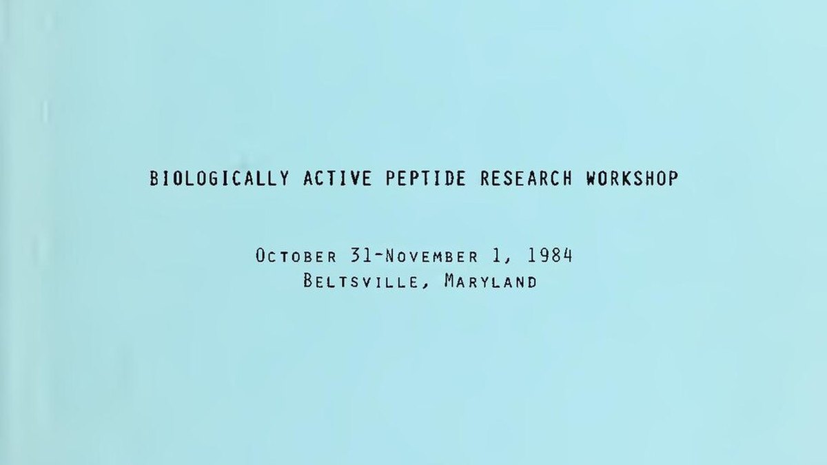Archival record of biologically active peptide research — the science this peptide knowledge hub explains; Panacea Bio Chem, by Bogdan Dicoias